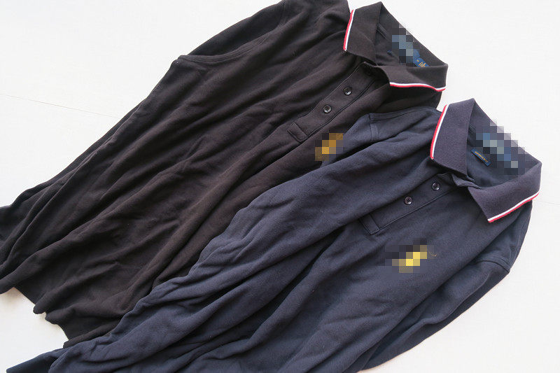 特价外贸纯棉秋冬男款休闲长袖翻领T恤POLO衫