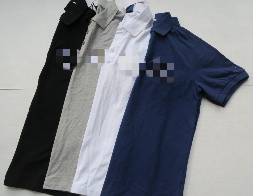 男士纯色休闲翻领短袖