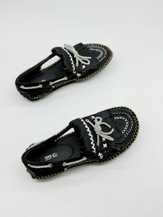 马毛 轻软 独家 出欧洲 女 全手工缝制 豆豆单鞋 高端设计师款