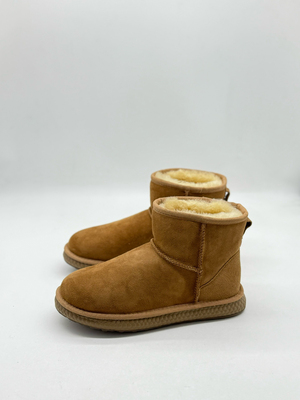 栗色 隆丰防伪羊皮毛 细腿百搭 柔软厚实 温暖轻便 雪地靴 女 L