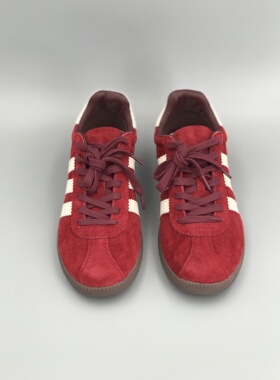 高性价比 舒适秀气 羊反绒红色平底德训鞋