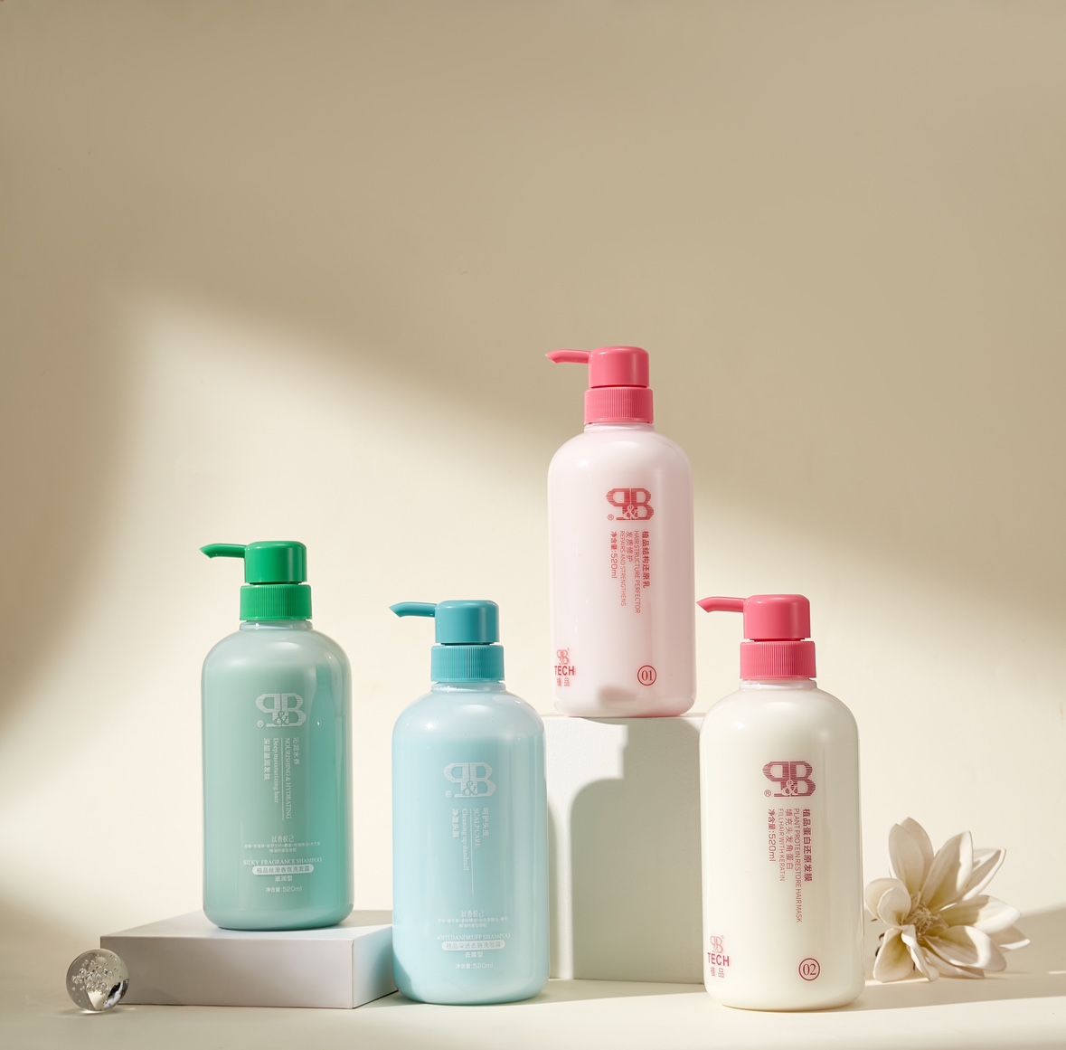 植品深透去屑洗发露、丝滑香氛洗发露、结构还原乳、蛋白还原发膜