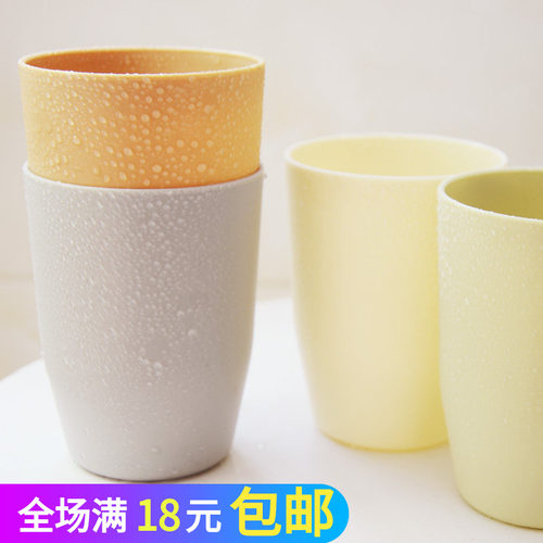 简约风圆形塑料漱口杯