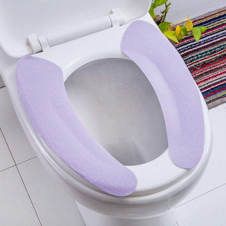 座圈粘贴式不留痕卡通毛绒马桶垫