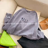 HEART刺绣字母LOGO长袖 T恤宽松圆领秋季 PART 男女同款 休闲上衣