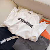 PART 打底上衣 T恤宽松小众男女同款 HEART贴布字母LOGO套头长袖