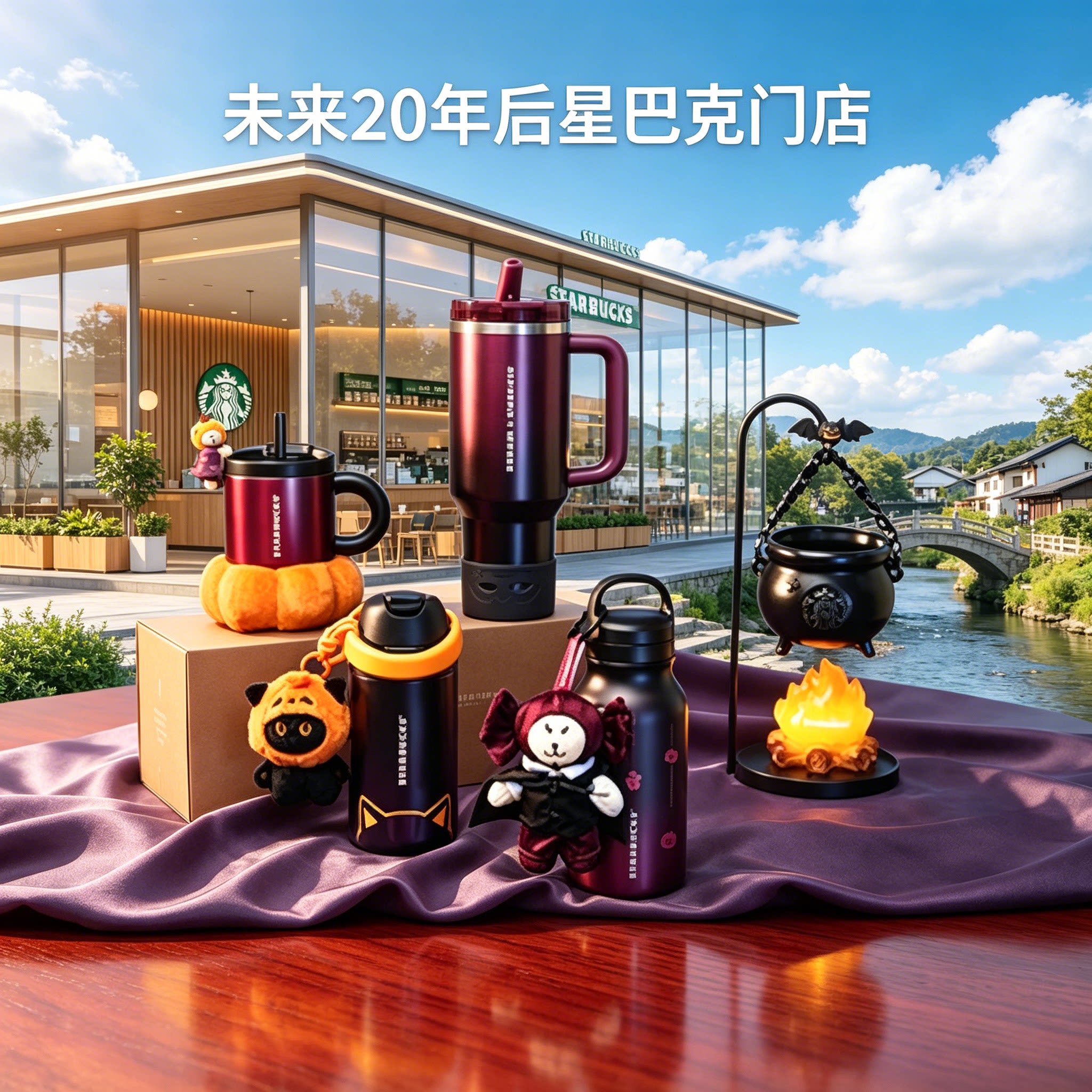 2026年星巴克杯子一起开星会员节日礼盒电脑包陶瓷杯保温杯吸管杯