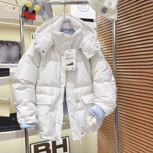 my正品 2025冬季 sister 瑞野me 休闲宽松连帽白鸭绒羽绒服女 新款