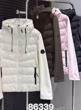 欧洲站2026冬季新款时尚洋气修身显瘦连帽白鸭绒轻薄羽绒服女四色