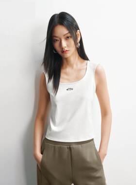 商场同款26春女装打底吊带背心女修身方领无袖针织上衣A3CQG1389