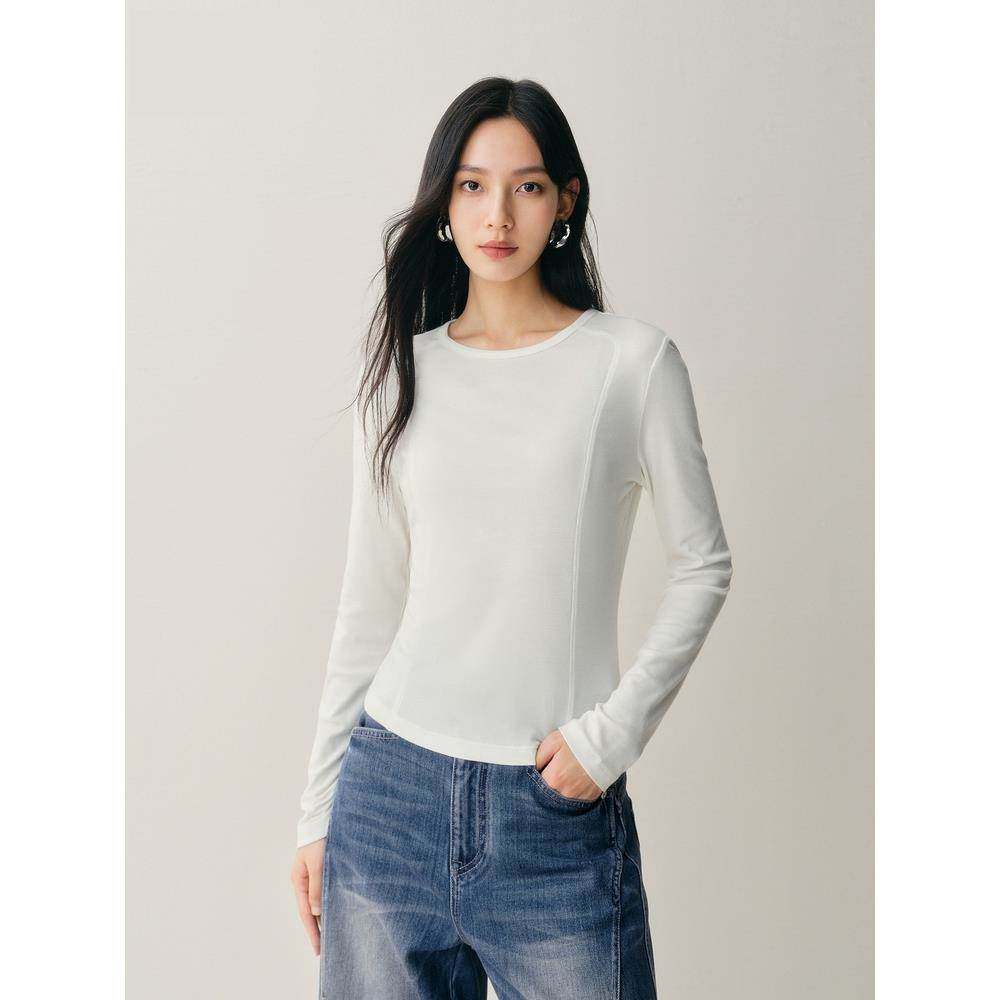 商场同款26春装新款女基础打底衫半高领打底长袖T恤A1CPF410L