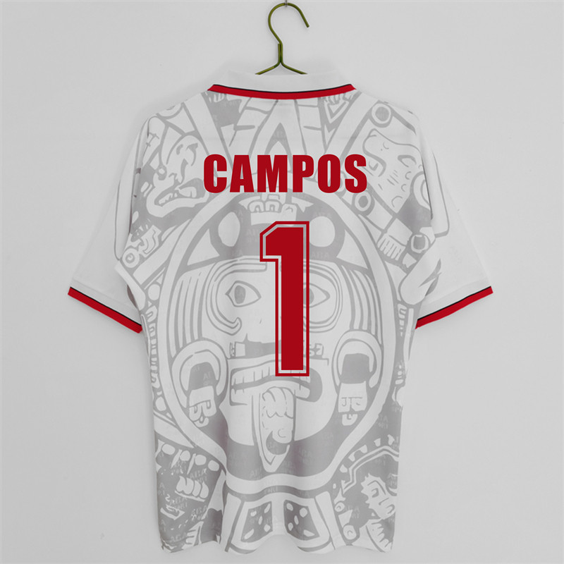 1998年国家队墨西哥主场球衣客场足球服布兰科赫尔南德斯1号坎波