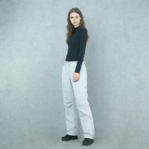 福利 福利 吊牌价11000日币 超轻薄夹棉 轻奢M女款薄夹棉棉长裤