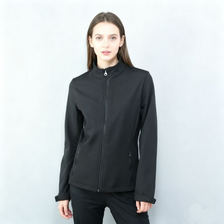 瑕疵特卖 防风防泼水抓绒透气保暖复合面料B家女款经典款软壳夹克