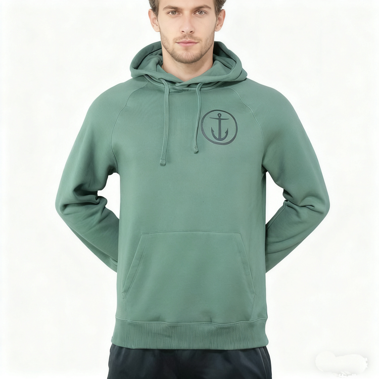 超帅前后经典印花 80%全棉抓绒混纺 原旦外矛潮牌C家男款连帽卫衣