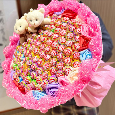 棒棒糖花束创意礼物成品