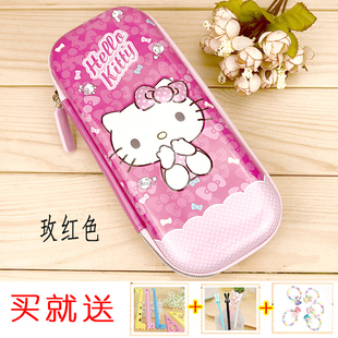 新款HelloKitty笔袋可爱女生铅笔盒收纳盒3D大容量女生礼物