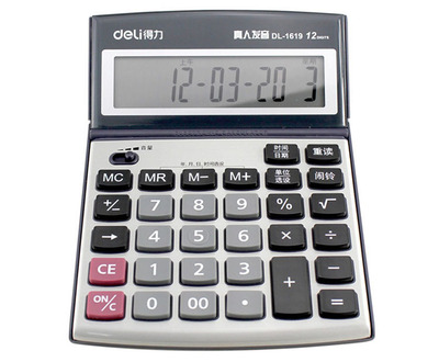 得力语音型计算器1619用金属面板