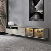 意式 悬浮感地柜 极简烤漆电视柜餐边柜北欧客厅多用柜大小户型整装