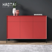 烤漆鞋 柜意式 极简入户实木家用门口一体现代简约带抽屉收纳玄关柜