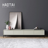 烤漆茶几电视柜意式 影视机柜子 极简北欧现代简约轻奢客厅实木整装