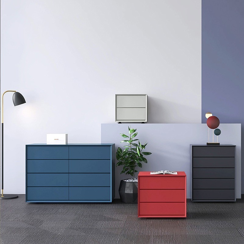 意式极简八斗柜餐边柜抽屉储物