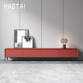 烤漆电视柜茶几意式 极简现代简约轻奢客厅北欧实木整装 影视机柜子