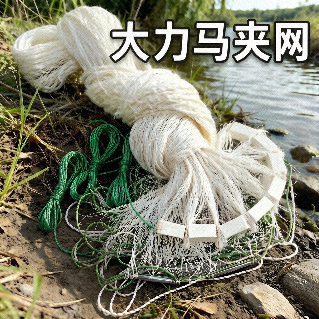 嘉善户外大力马夹网括鱼网捕鱼捞鱼网抬网挑网绍兴夹夹网非月亮网