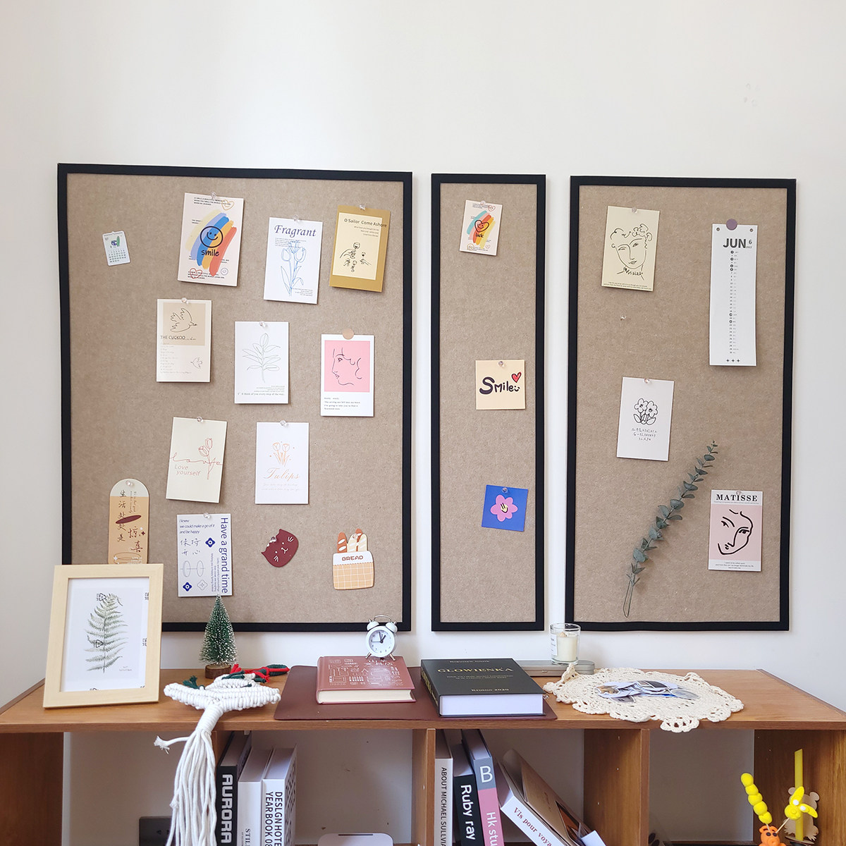 【逐影】毛毡墙贴照片挂墙留言背景展示软木板留言板客厅墙面装饰