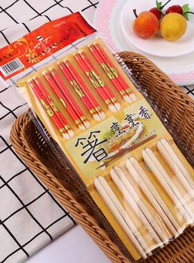 直销70*24十双装套花筷竹制筷子环保天然筷两元店货环保竹筷