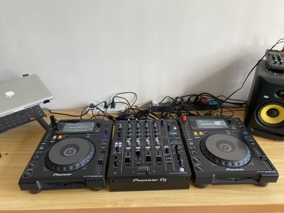 pioneer 先锋900nexus打碟机搭配DJM750MK2混音台套装 功能正常