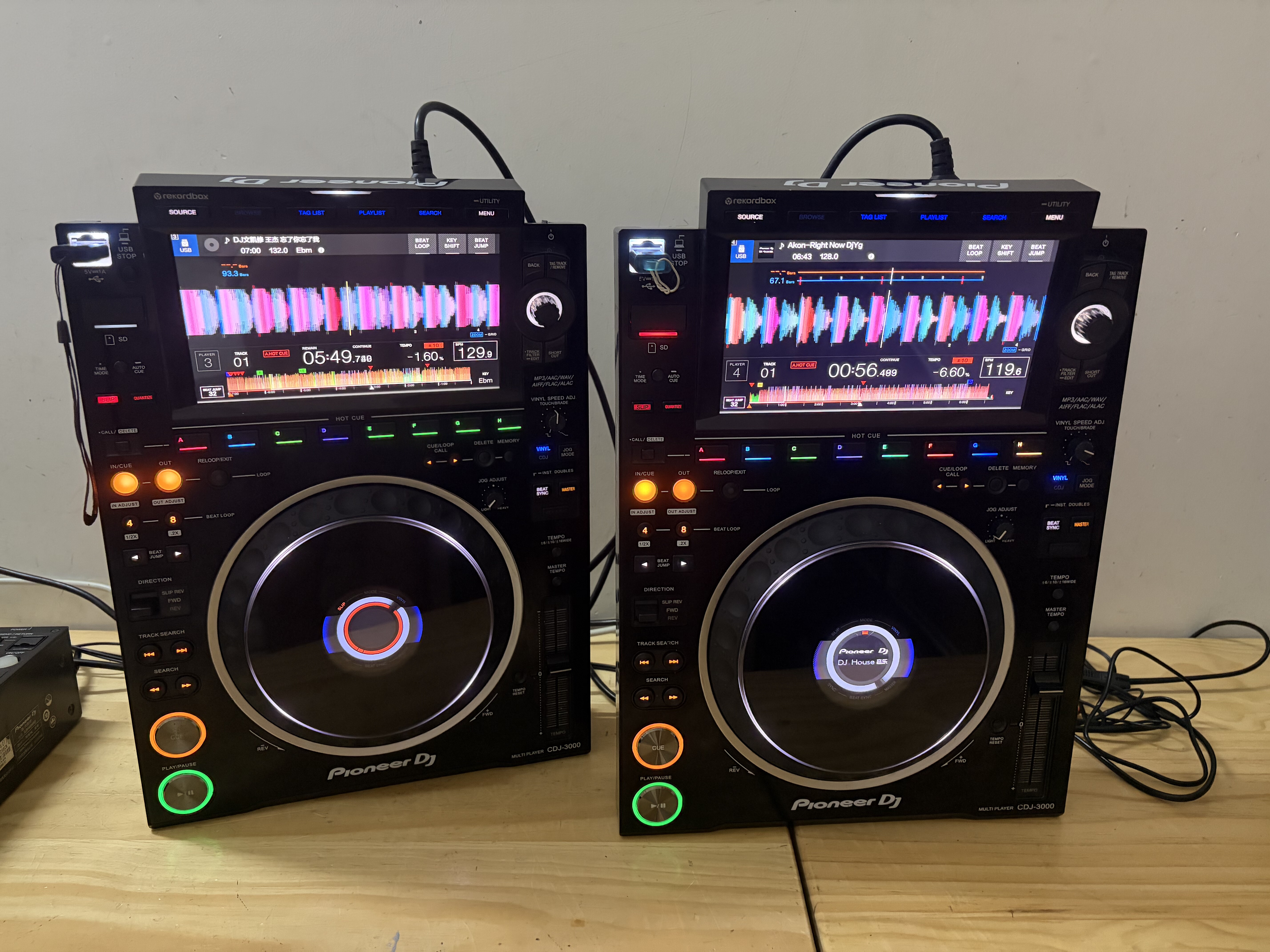 CDJ3000打碟机一对 pioneer 先锋3000 正常使用酒吧DJ打碟设备
