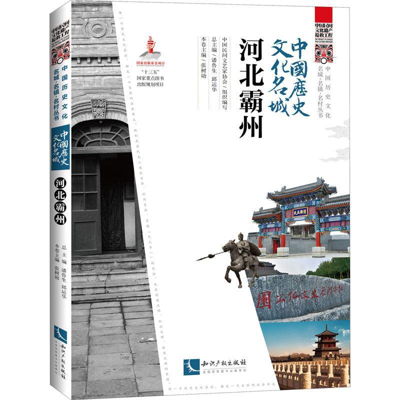 “RT正版”中国历史文化名城·河北霸州知识产权出版社有限责任公司旅游地图图书书籍