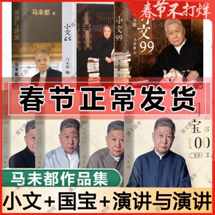 正版 小文99 马未都 新书 名文化学者 观复博物馆创始人马未都匠心结集 演讲与讲演 小文65 国宝100全套4册