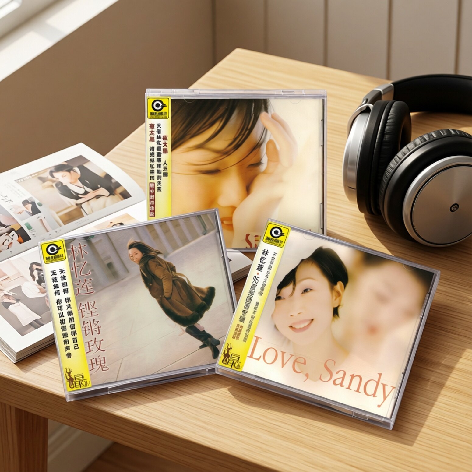 正版 林忆莲专辑CD碟片 夜太黑/Love, Sandy/铿锵玫瑰 经典流行