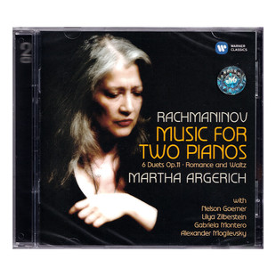 正版 Martha Argerich 拉赫玛尼诺夫 双钢琴作品 阿格里奇 CD唱片