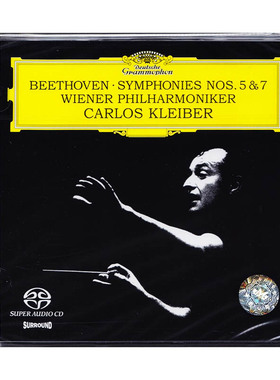 正版 贝多芬 第五/七交响曲 克莱伯 SACD 发烧古典音乐 4716302