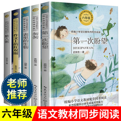 朱自清全套5册匆匆腊八粥第一次盼望表里的生物匆匆沈从文学校统编版配套大语文教材儿童文学小学生六年级课外书必读人教版下册