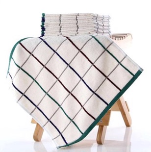 金号毛巾 纯棉 专柜正品 2616方格方巾 专柜正品  实惠