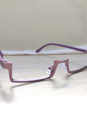 咒术回战禅院真希罪恶之谜剑持诗绘那COS紫色酒红半框无镜片眼镜