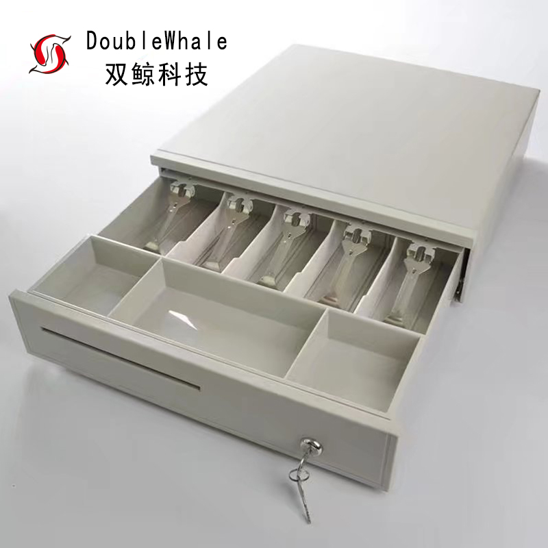 三档锁收银机钱箱纸币五槽硬币双层钱箱收银一体机银箱钱箱