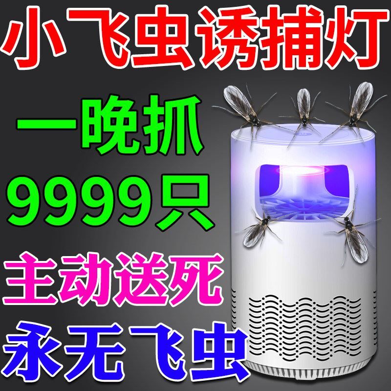 小飞虫诱捕灯蛾蠓星驱虫药室内家用防虫摆摊灯下消灭杀夜蛾神器