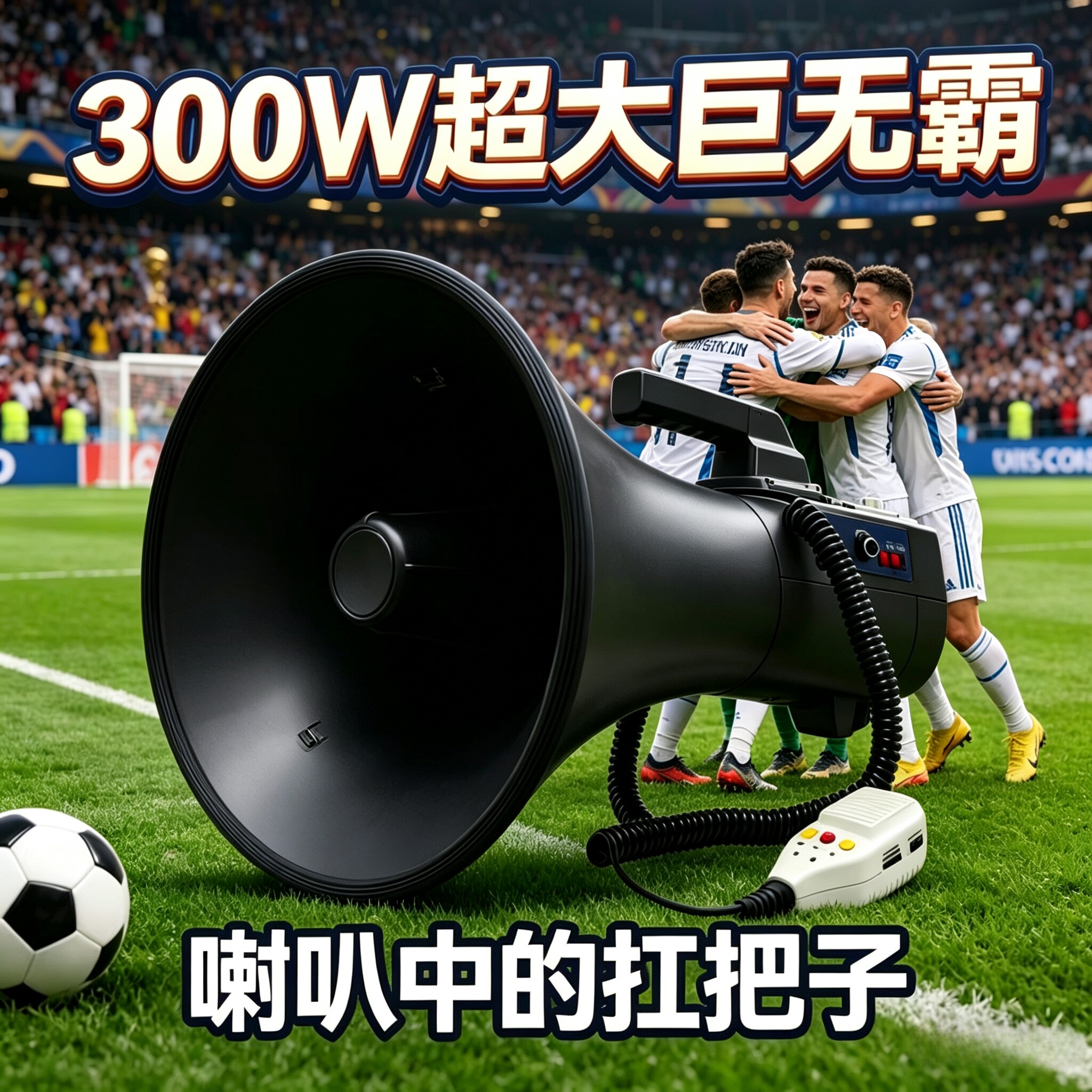 金正300W巨无霸手持喊话器球场演出蓝牙录音远距离喊话喇叭开发票