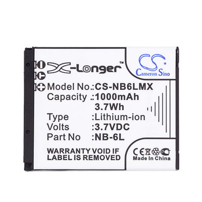 厂家直供CSNB-6L NB-6LH适用佳能IXUS 105 IS 210 300HS相机电池