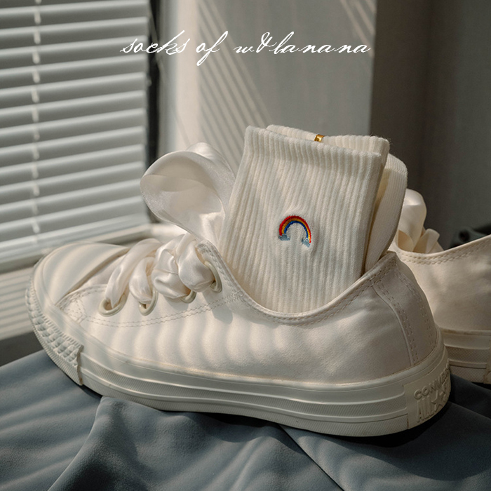 袜子女刺绣日系学生百搭纯棉短袜