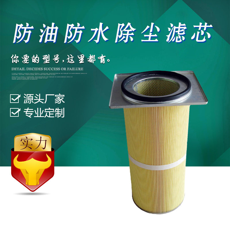 特殊用途除尘滤筒 聚酯纤维防油防水除尘滤筒,粉尘滤芯