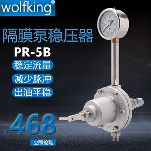 5B稳压阀 涂料减压阀气动隔膜泵稳压器PR 气动双隔膜泵流量调节阀