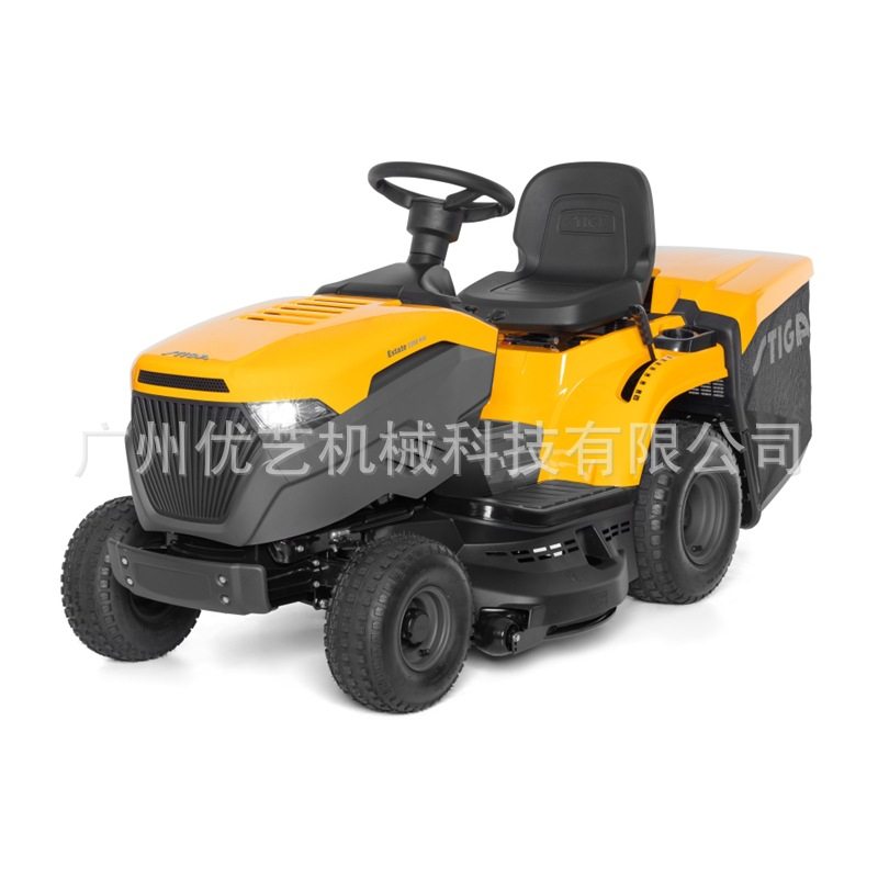 斯帝佳坐骑式草坪车estate 3398hw型号 33寸后排草双缸除草修草机