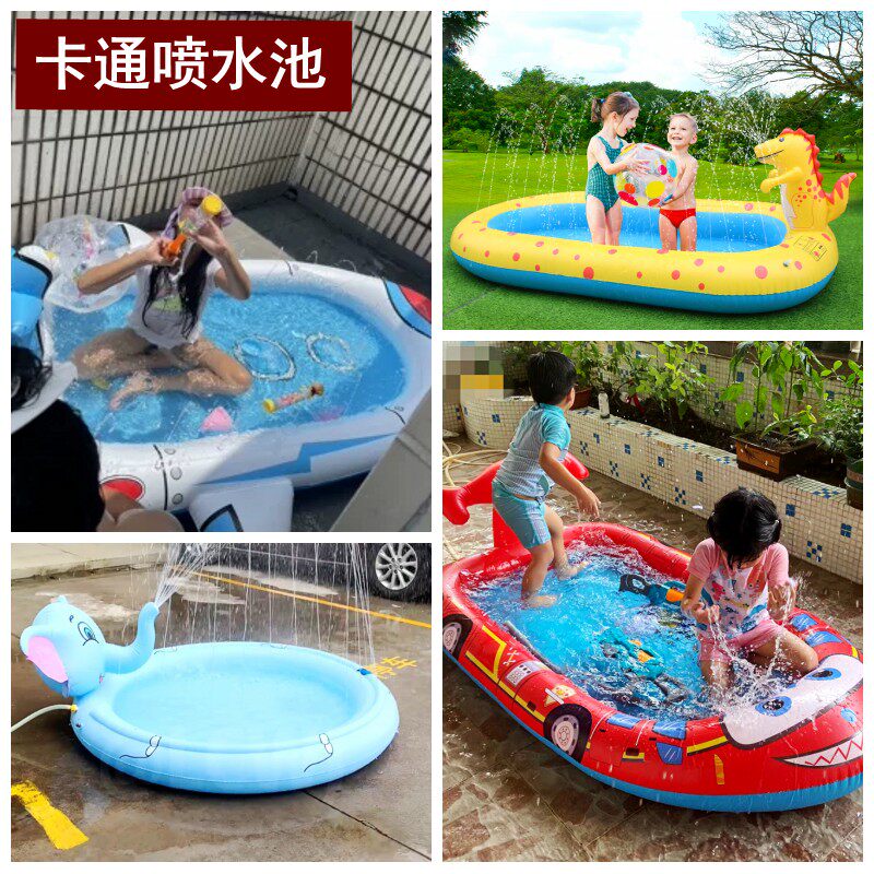 儿童戏水消防车喷水池