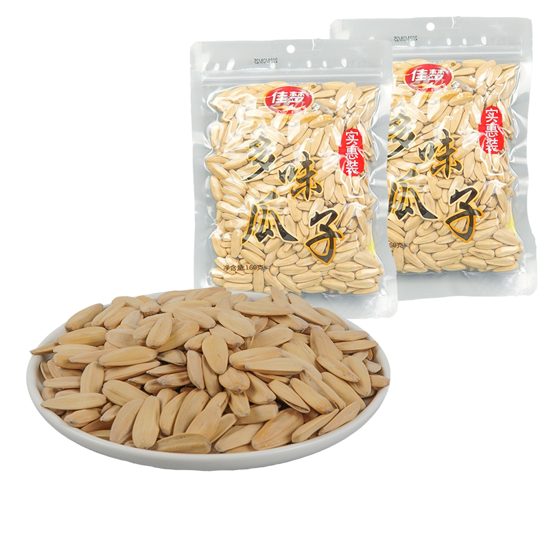 佳梦多味瓜子160g葵花籽坚果炒货休闲散装食品白皮瓜子葵花籽炒货